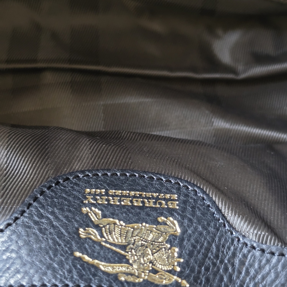 Burberry House Cjeck Quilted Large Manor Tote Bag Black - Picture 12 of 17